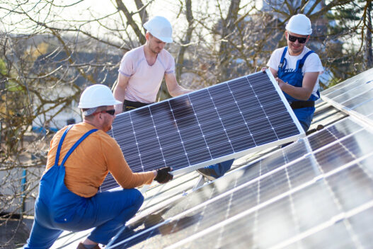 Installation af solceller på taget